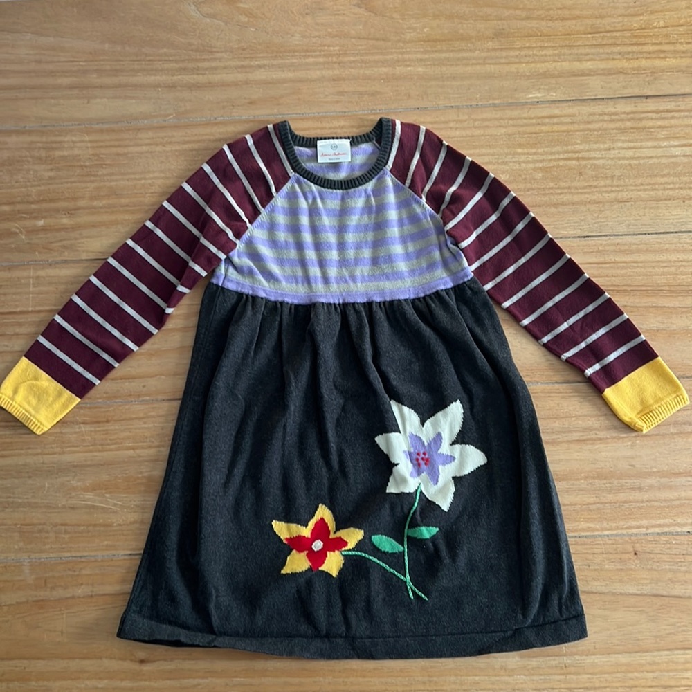 Hanna Andersson Sweater Dress, size 120 (6-7)
